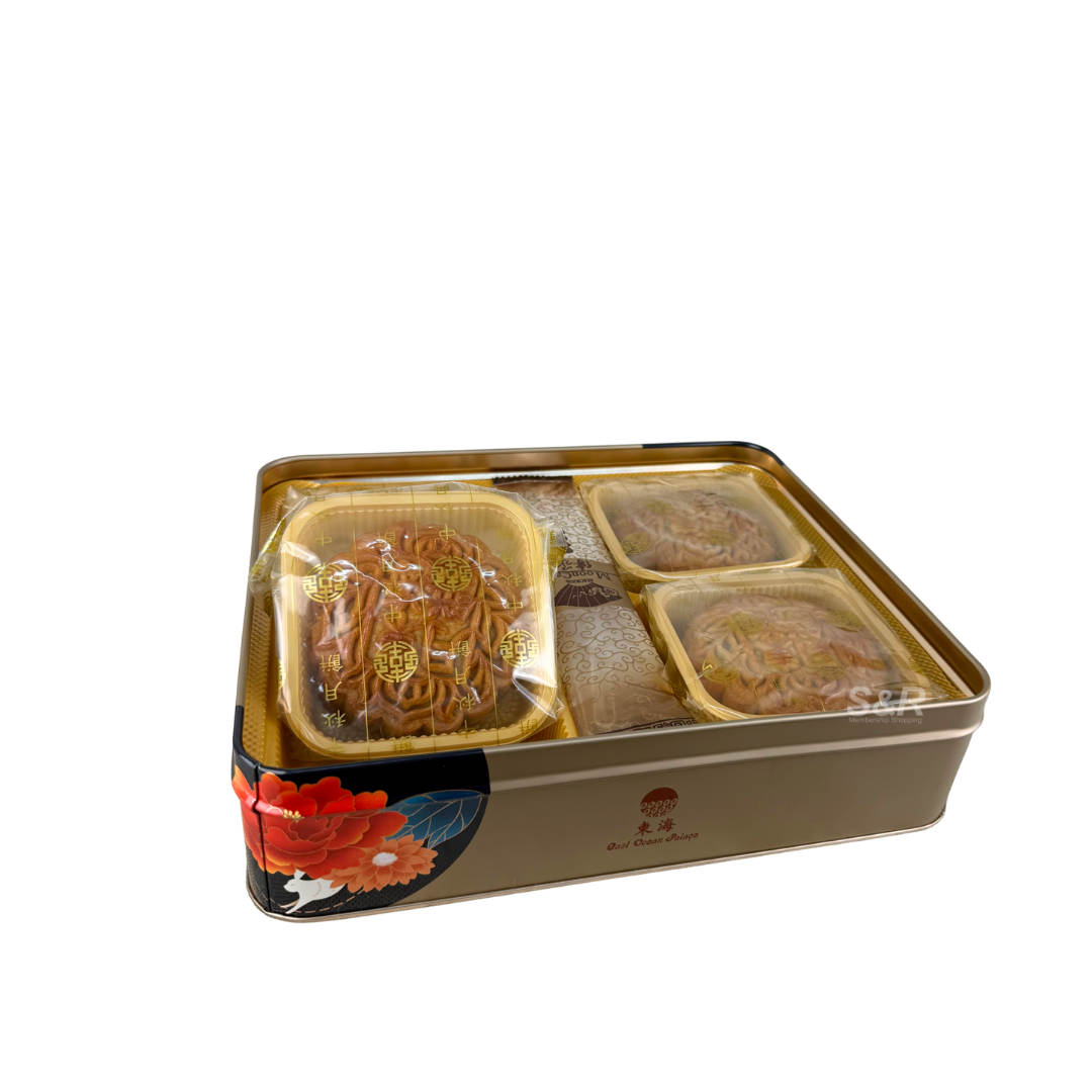 East Ocean Palace White Lotus Double Yolk Mooncake 4s